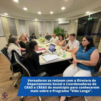 Vereadores se reúnem com a Diretora do Departamento Social e Coordenadoras do CRAS e CREAS 