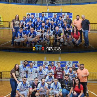 Vereadores participam do encerramento da Copa Cerquilho de Futsal 2025