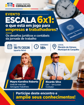 EVENTO: Escala 6x1 - o que está em jogo para empresas e trabalhadores?